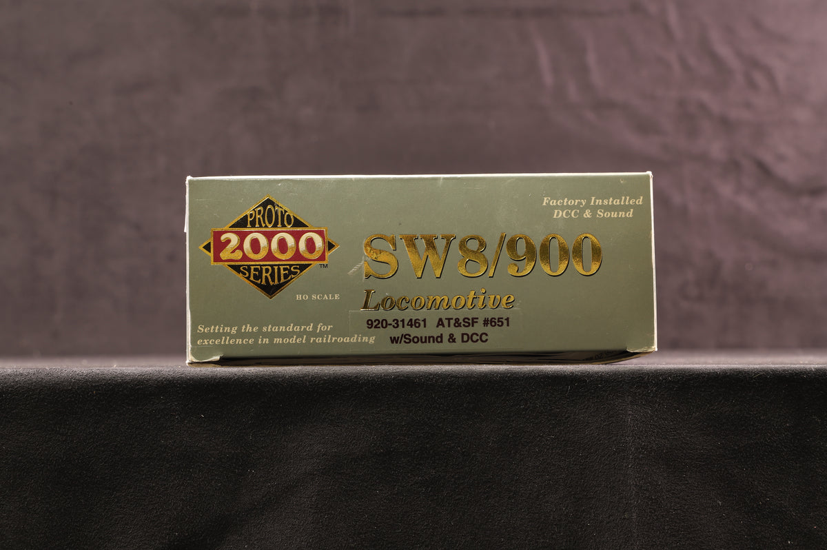 Proto 2000 Series HO 920-31461 SW8/900 Loco AT&amp;SF &#39;651&#39; Ltd Ed, DCC Sound