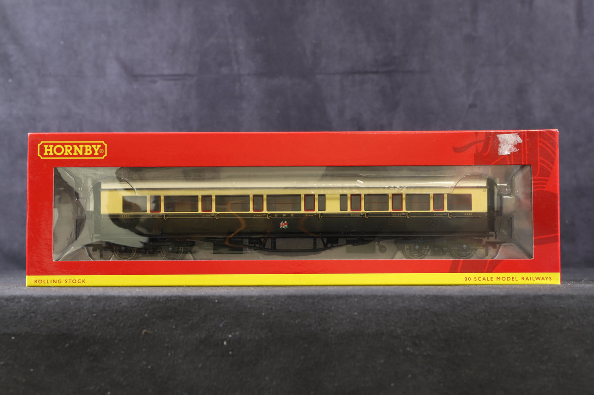 Hornby OO Rake Of 4 GWR Collett Chocolate &amp; Cream Coaches