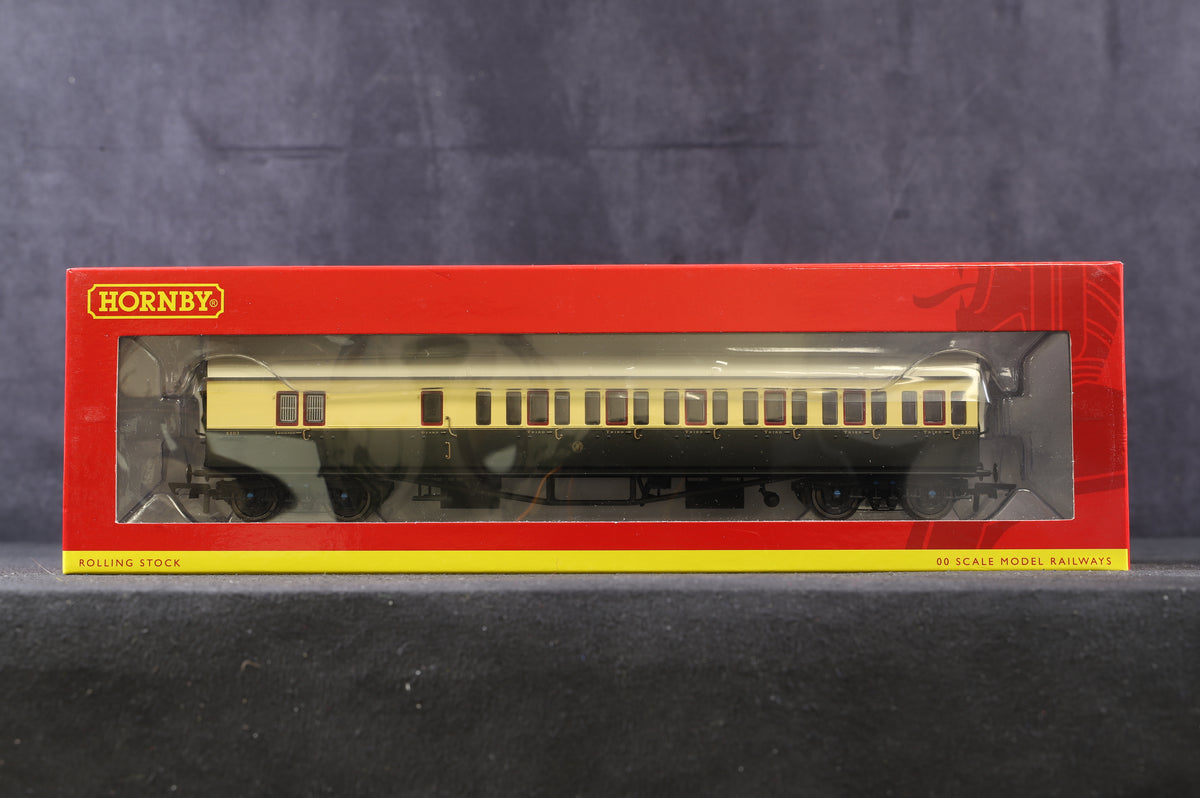 Hornby OO Rake Of 4 GWR Collett Chocolate &amp; Cream Coaches