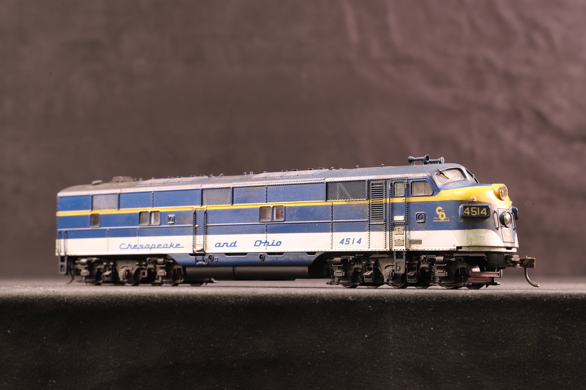 Broadway Limited HO 613 EMD E-Unit #4514 Chesapeake &amp; Ohio, DCC Sound