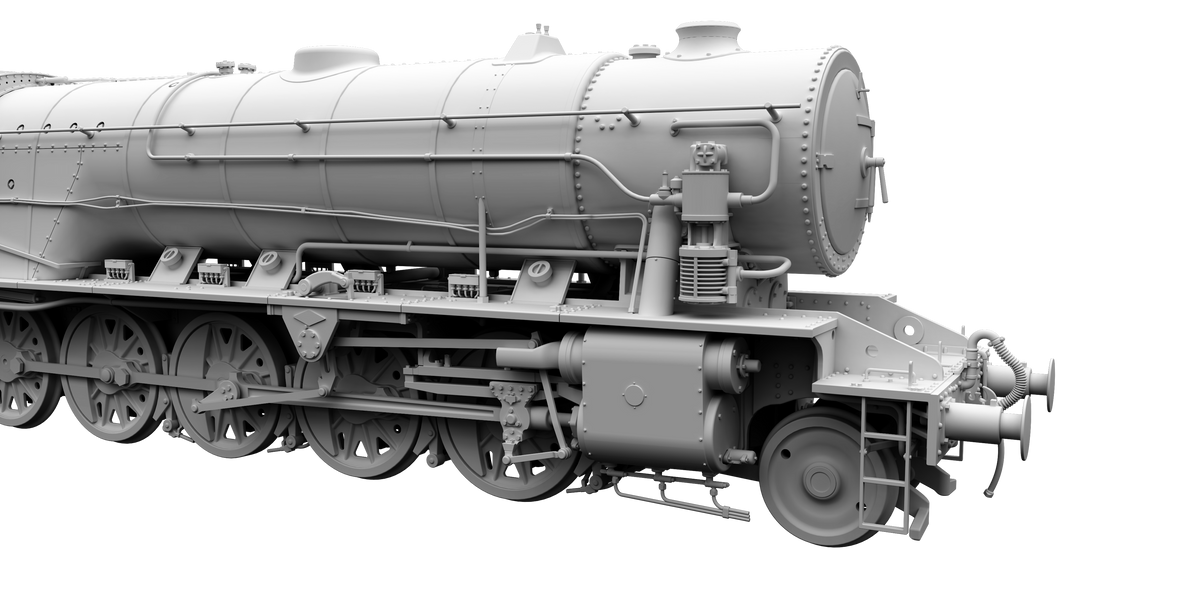 Clark Railworks Finescale OO Gauge C1004 WD 2-10-0 Austerity, BR Black Early Crest ‘90772’ Era 4 (pre-order)