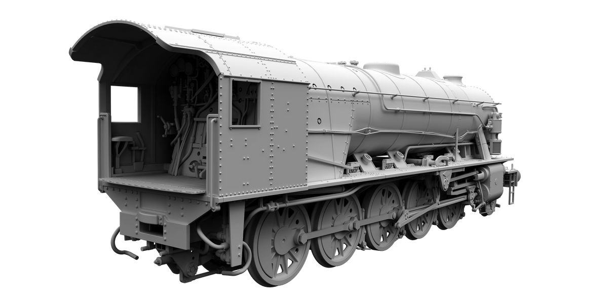 Clark Railworks Finescale OO Gauge C1004 WD 2-10-0 Austerity, BR Black Early Crest ‘90772’ Era 4 (pre-order)