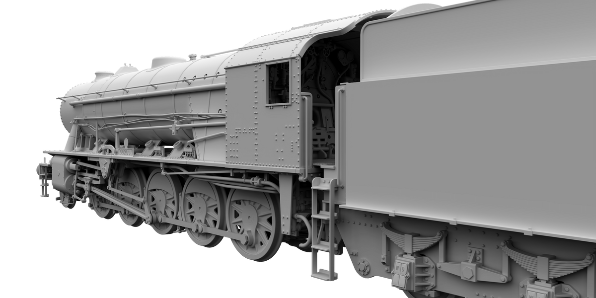 Clark Railworks Finescale OO Gauge C1001Z WD 2-10-0 Austerity, Longmoor Military Railway Blue ‘600’ ‘Gordon’ Era 3-4 Preserved (pre-order)